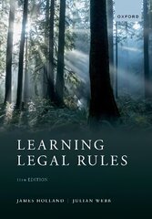 Learning Legal Rules: A Students' Guide to Legal Method and Reasoning 11th Revised edition kaina ir informacija | Ekonomikos knygos | pigu.lt