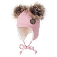 LENNE шапка из мериносовой шерсти Pipu 22588*124, розовый 4741593150432 цена и информация | Шапки, перчатки, шарфы для девочек | pigu.lt