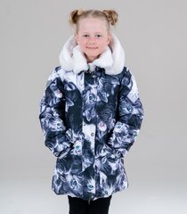 Lenne детская куртка 330г Belle 22331*1000, черный/белый 4741593204678 цена и информация | Куртки, пальто для девочек | pigu.lt