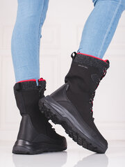 Žygio batai moterims DK POL80188, juodi kaina ir informacija | Aulinukai, ilgaauliai batai moterims | pigu.lt