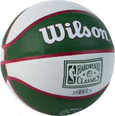 Баскетбольный мяч Wilson NBA Team Retro Milwaukee Bucks Mini Ball, размер 3 цена и информация | Баскетбольные мячи | pigu.lt