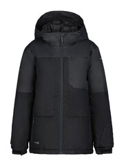 Детская куртка Icepeak Leith 160 г 50031-2*990 6438522713537, черная цена и информация | Куртка для мальчика | pigu.lt