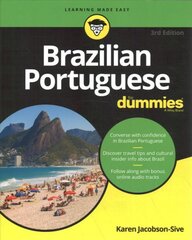 Brazilian Portuguese For Dummies (3rd Edition) kaina ir informacija | Užsienio kalbos mokomoji medžiaga | pigu.lt