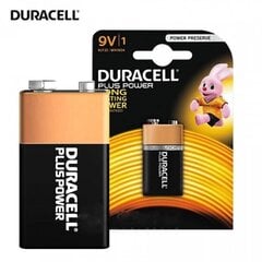 Elementai Duracell, 9V kaina ir informacija | Elementai | pigu.lt