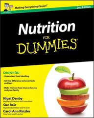 Nutrition For Dummies 2e 2nd UK Edition цена и информация | Самоучители | pigu.lt
