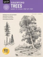 Drawing: Trees with William F. Powell: Learn to draw step by step Revised Edition цена и информация | Книги об искусстве | pigu.lt