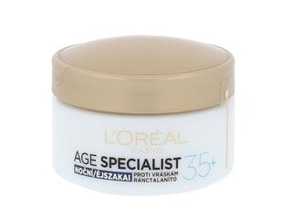 Naktinis veido kremas moterims L´Oreal Paris Age Specialist 35+, 50 ml kaina ir informacija | Veido kremai | pigu.lt