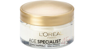 Дневной крем от морщин L'Oréal Expert Age Specialist 45+, 50 мл цена и информация | Кремы для лица | pigu.lt