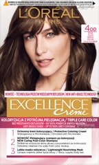 Plaukų dažai L´Oreal Paris Excellence Creme Hair Colour 400 Brown kaina ir informacija | Plaukų dažai | pigu.lt