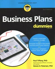 Business Plans For Dummies, 3rd Edition 3rd Edition kaina ir informacija | Ekonomikos knygos | pigu.lt