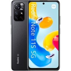 Xiaomi Redmi Note 11S 5G Dual SIM 4/128GB, Midnight Black kaina ir informacija | Xiaomi Mobilieji telefonai ir jų priedai | pigu.lt