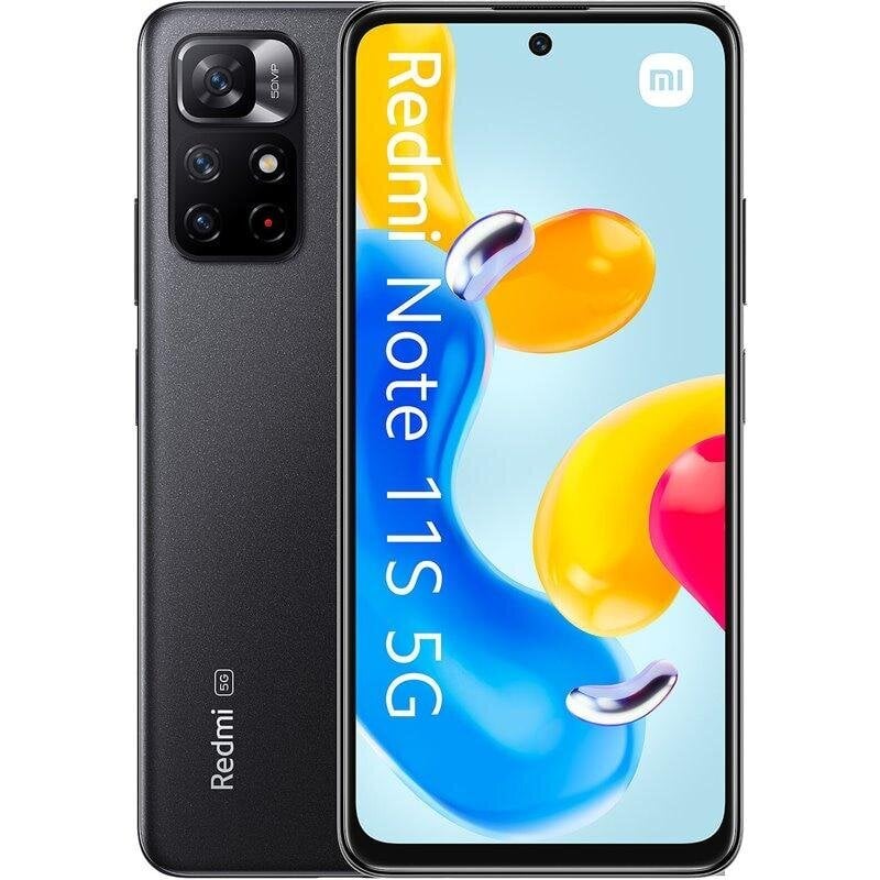 Xiaomi Redmi Note 11S 5G Dual SIM 4/128GB, Midnight Black цена и информация | Mobilieji telefonai | pigu.lt