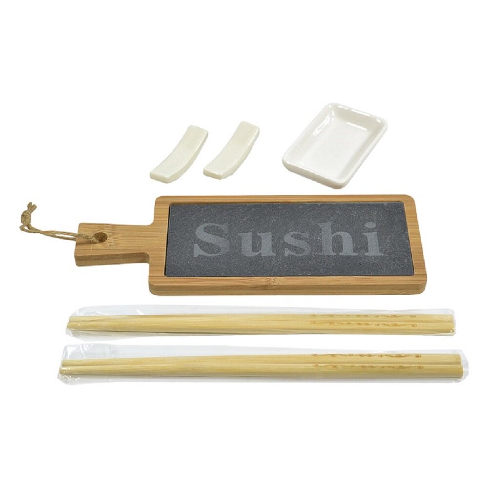 Sushi serviravimo indai, 6 dalių rinkinys kaina ir informacija | Indai, lėkštės, pietų servizai | pigu.lt