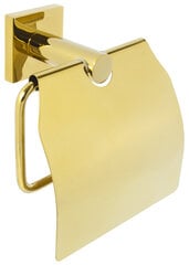 Tualetinio popieriaus laikiklis su dangteliu Ba-de serija GOLD kaina ir informacija | Vonios kambario aksesuarai | pigu.lt