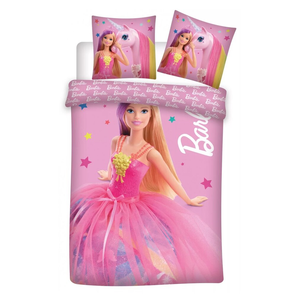 BrandMac vaikiškas patalynės komplektas Barbie, 100x135, 2 dalių kaina ir informacija | Patalynė kūdikiams, vaikams | pigu.lt