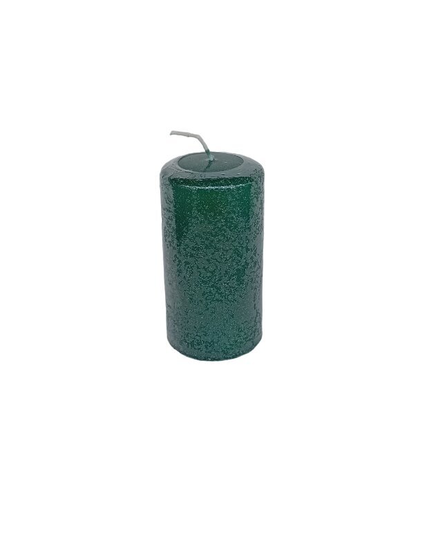Steinhart cilindrinė žvakė Brillantina, 2 vnt, žalia, 11 x 5,7 cm цена и информация | Žvakės, Žvakidės | pigu.lt