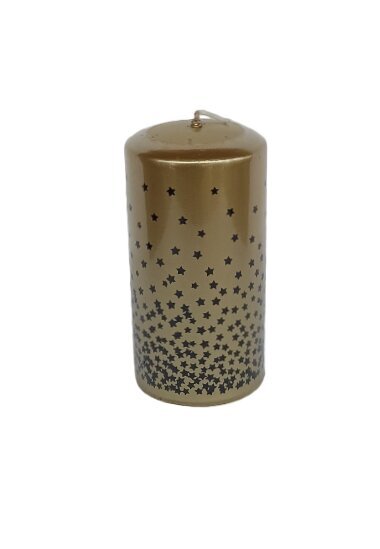 Steinhart cilindrinė žvakė Sternenstaub, auksinė, 2 vnt, 11 x 5,7 cm kaina ir informacija | Žvakės, Žvakidės | pigu.lt