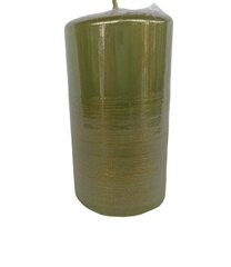 Свеча цилиндрическая Alma gold, 2 шт, зеленые, 11 х 5,7 см цена и информация | Подсвечники, свечи | pigu.lt