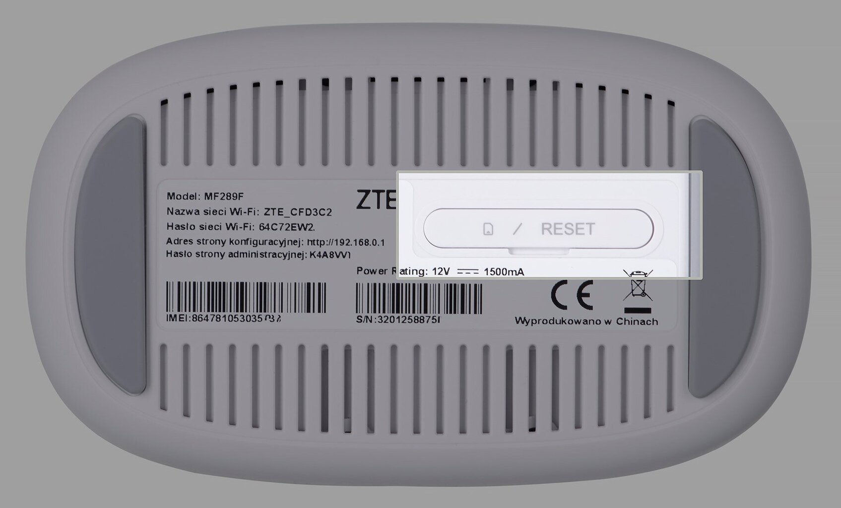 ZTE MF289F kaina ir informacija | Maršrutizatoriai (routeriai) | pigu.lt