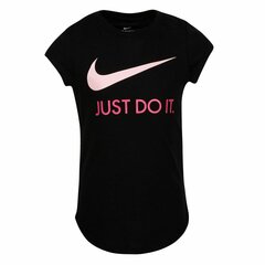 Детская футболка Nike 36F245*023 633731120398, черная/розовая цена и информация | Рубашки для девочек | pigu.lt