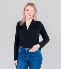 Женская блузка- боди 2126270 01, черный 2126270*01-L/XL цена и информация | Женские блузки, рубашки | pigu.lt