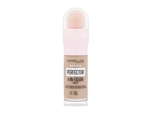 База под макияж Maybelline Instant Age Rewind Perfector 4-в-1 Glow 01 Light, 20 мл цена и информация | Maybelline Декоративная косметика | pigu.lt