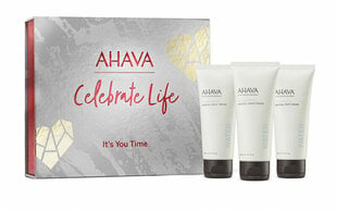 Набор средств по уходу за телом для женщин Ahava Celebrate Life It's You Time: минеральный лосьон для тела, 100 мл + минеральный гель для душа 100 мл + минеральный крем для рук 100 мл цена и информация | Кремы, лосьоны для тела | pigu.lt