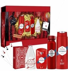 Rinkinys Old Spice Whitewater: dušo želė, 250 ml + purškiamas dezodorantas, 150 ml + balzamas po skutimosi, 50 ml + pieštukinis dezodorantas, 50 ml kaina ir informacija | Dušo želė, aliejai | pigu.lt