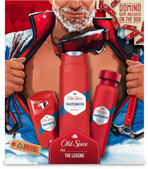 Rinkinys Old Spice Whitewater: dušo želė, 250 ml + purškiamas dezodorantas, 150 ml + pieštukinis dezodorantas, 50 ml kaina ir informacija | Dušo želė, aliejai | pigu.lt