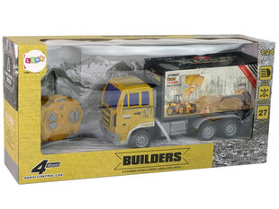 Lean toys Statybinis sunkvežimis RC 1:24 Geltona kaina ir informacija | Žaislai berniukams | pigu.lt