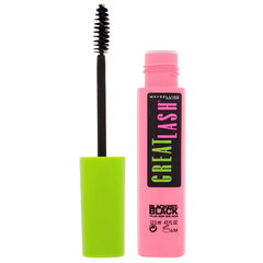 Туш для ресниц Maybelline Great Lash Blackest Black, 12.5 мл цена и информация | Тушь, средства для роста ресниц, тени для век, карандаши для глаз | pigu.lt