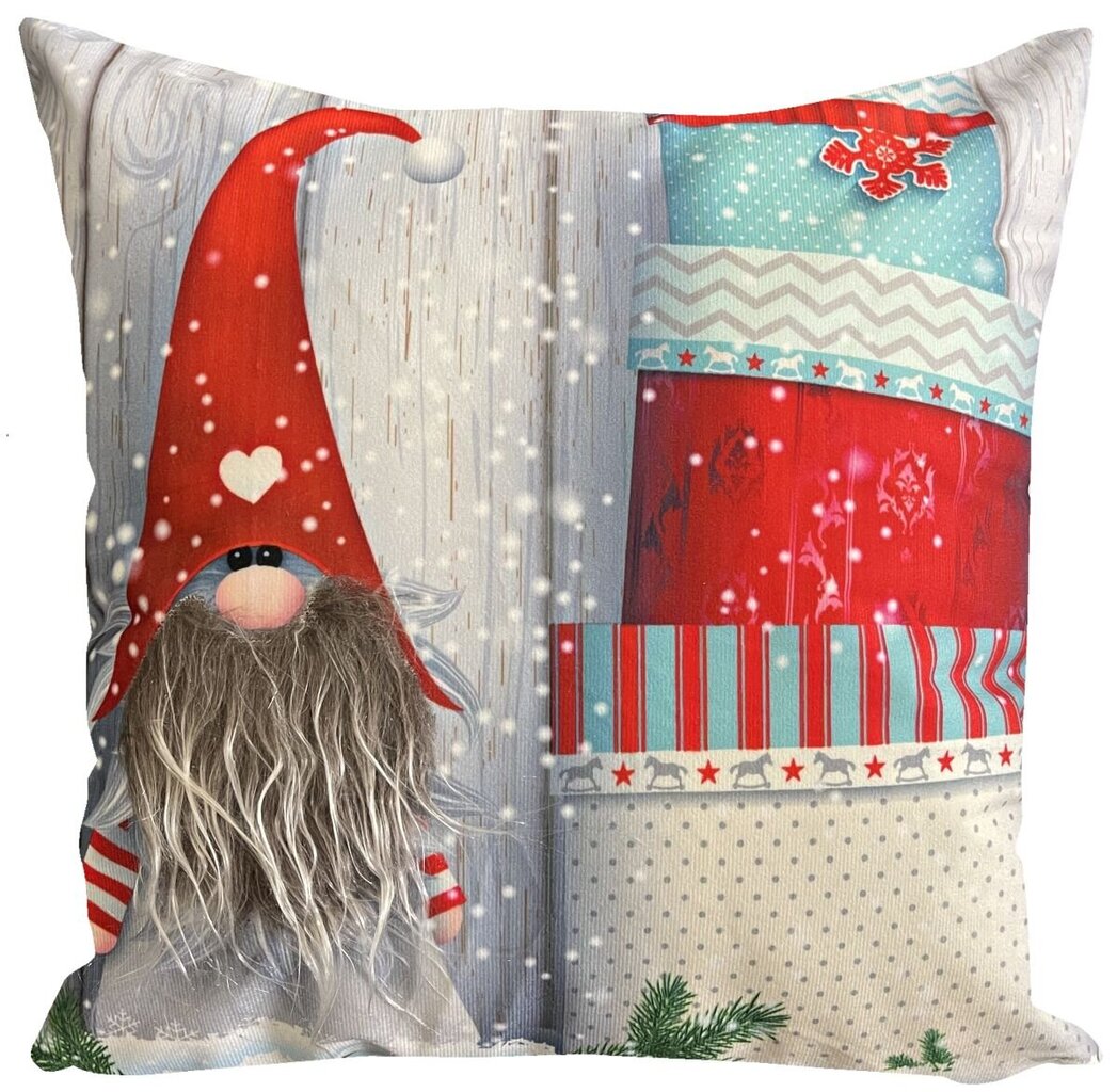 Kalėdinis dekoratyvinės pagalvėlės užvalkalas цена и информация | Dekoratyvinės pagalvėlės ir užvalkalai | pigu.lt