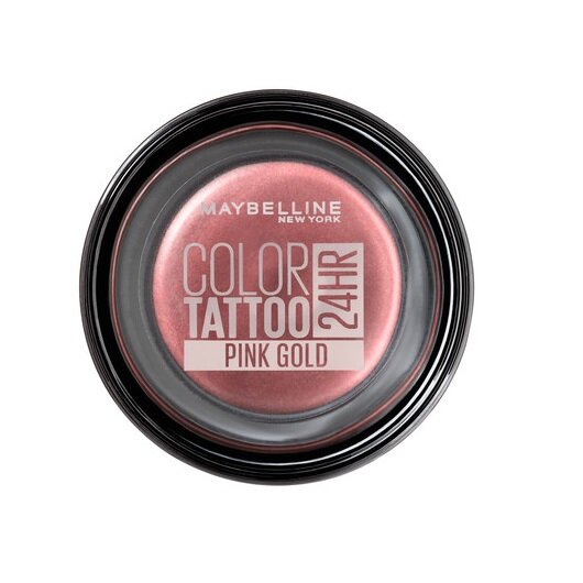 Akių šešėliai Maybelline Color Tattoo 24H Gel-Cream Eyeshadow, 4 g, 65 Pink Gold kaina ir informacija | Akių šešėliai, pieštukai, blakstienų tušai, serumai | pigu.lt