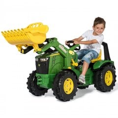 Rolly Toys John Deere pedalinis traktorius, žalias kaina ir informacija | Balansiniai dviratukai | pigu.lt