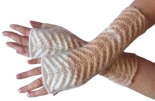 Варежки / вязаные перчатки / зимние перчатки / перчатки без пальцев из мягкого акрила цена и информация | Женские перчатки | pigu.lt