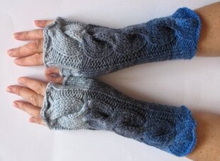 Варежки / вязаные перчатки / зимние перчатки / акриловые перчатки без пальцев цена и информация | Женские перчатки | pigu.lt