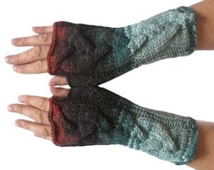 Варежки / вязаные перчатки / зимние перчатки / перчатки без пальцев из мягкого акрила цена и информация | Женские перчатки | pigu.lt