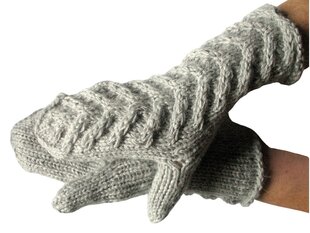 Варежки теплые вязаные / ручная работа цена и информация | Мужские шарфы, шапки, перчатки | pigu.lt