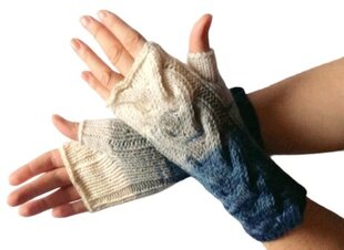 Варежки / вязаные перчатки / зимние перчатки / перчатки без пальцев из мягкого акрила, смесовой шерсти. цена и информация | Женские перчатки | pigu.lt