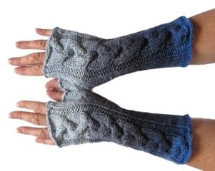 Варежки / вязаные перчатки / зимние перчатки / перчатки без пальцев из мягкого акрила, шерсти и смеси мохера цена и информация | Женские перчатки | pigu.lt