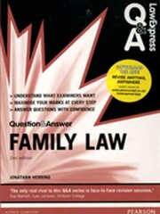 Law Express Question and Answer: Family Law 2nd edition kaina ir informacija | Ekonomikos knygos | pigu.lt
