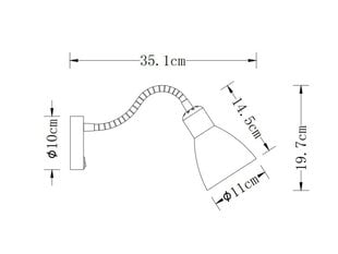 Настенный светильник Etore 1860 цена и информация | Настенные светильники | pigu.lt