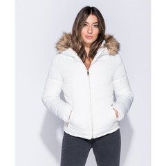 Белая женская куртка с капюшоном цена и информация | Женские куртки | pigu.lt