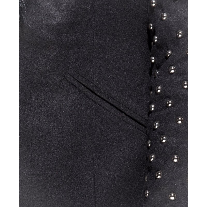 Paltas moterims Parisian Chic su kailine apykakle, juodas kaina ir informacija | Paltai moterims | pigu.lt