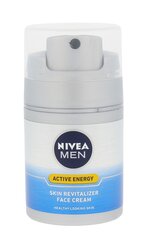 Veido kremas vyrams Nivea Men Skin Energy Face Care 50 ml kaina ir informacija | Veido kremai | pigu.lt