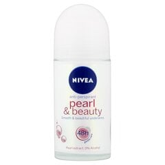 Шариковый дезодорант Nivea Pearl & Beauty 48ч, 50 мл цена и информация | Дезодоранты | pigu.lt