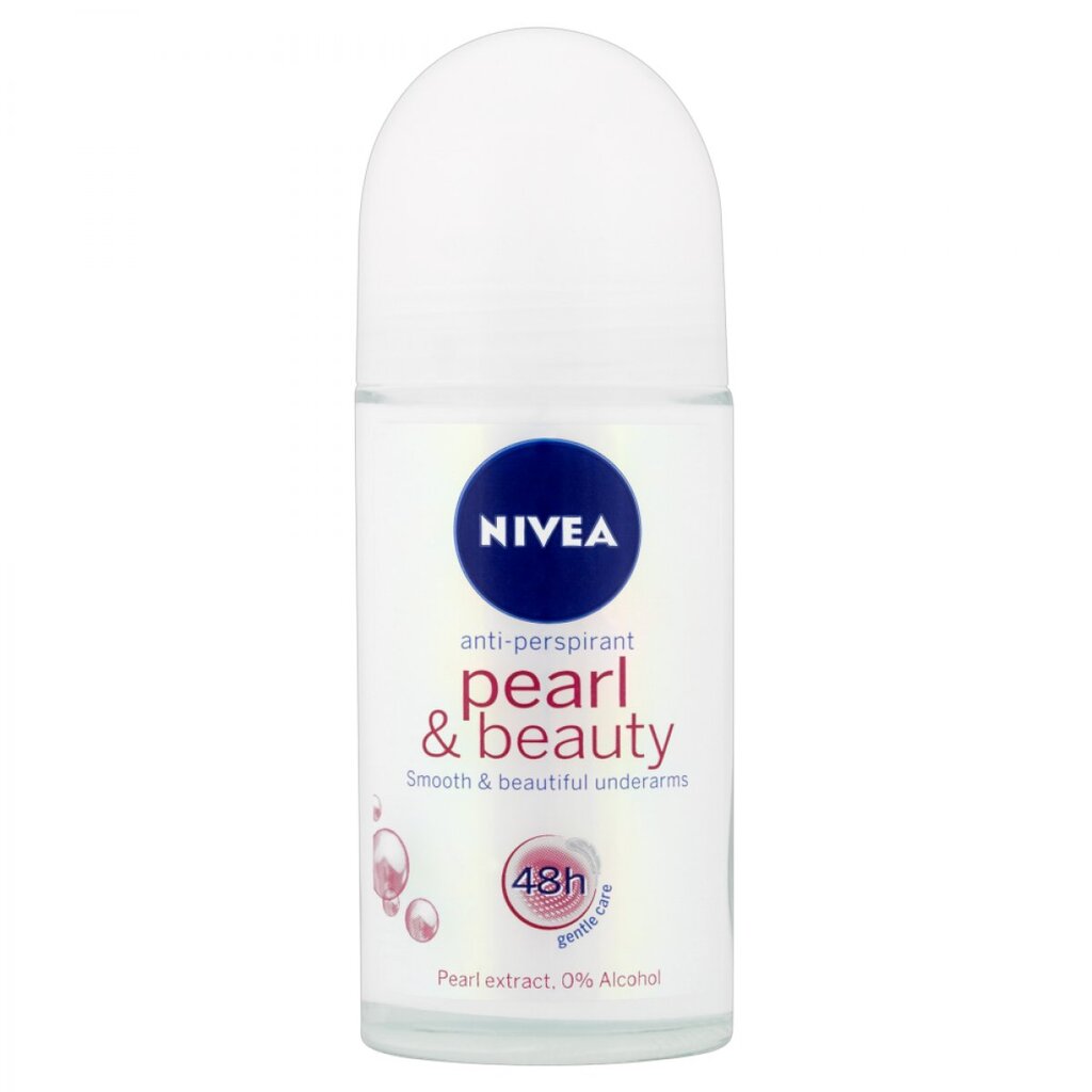 Rutulinis dezodorantas Nivea Pearl & Beauty 48h 50 ml kaina ir informacija | Dezodorantai | pigu.lt