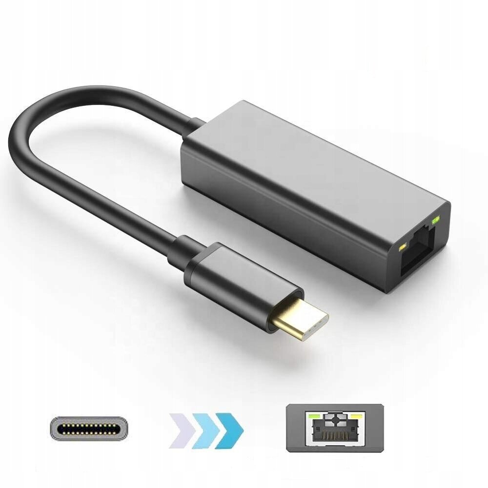 USB-C Gigabit Lan Card 100/1000Mb RJ45 цена | pigu.lt