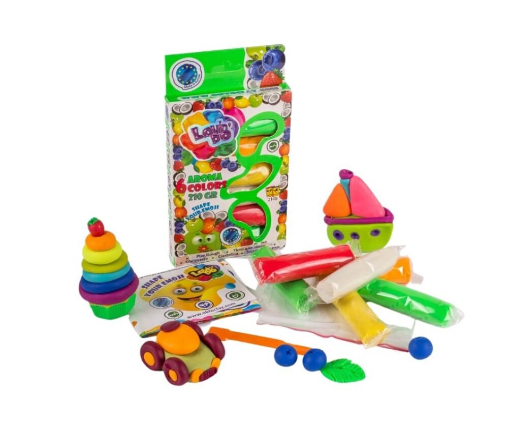 Kūrybinis rinkinys Modelino rinkinys Play Dough - Aroma 6 spalvos цена и информация | Lavinamieji žaislai | pigu.lt