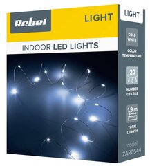 REBEL - Kalėdinės lemputės - 20mini LED - šaltai balta kaina ir informacija | Girliandos | pigu.lt